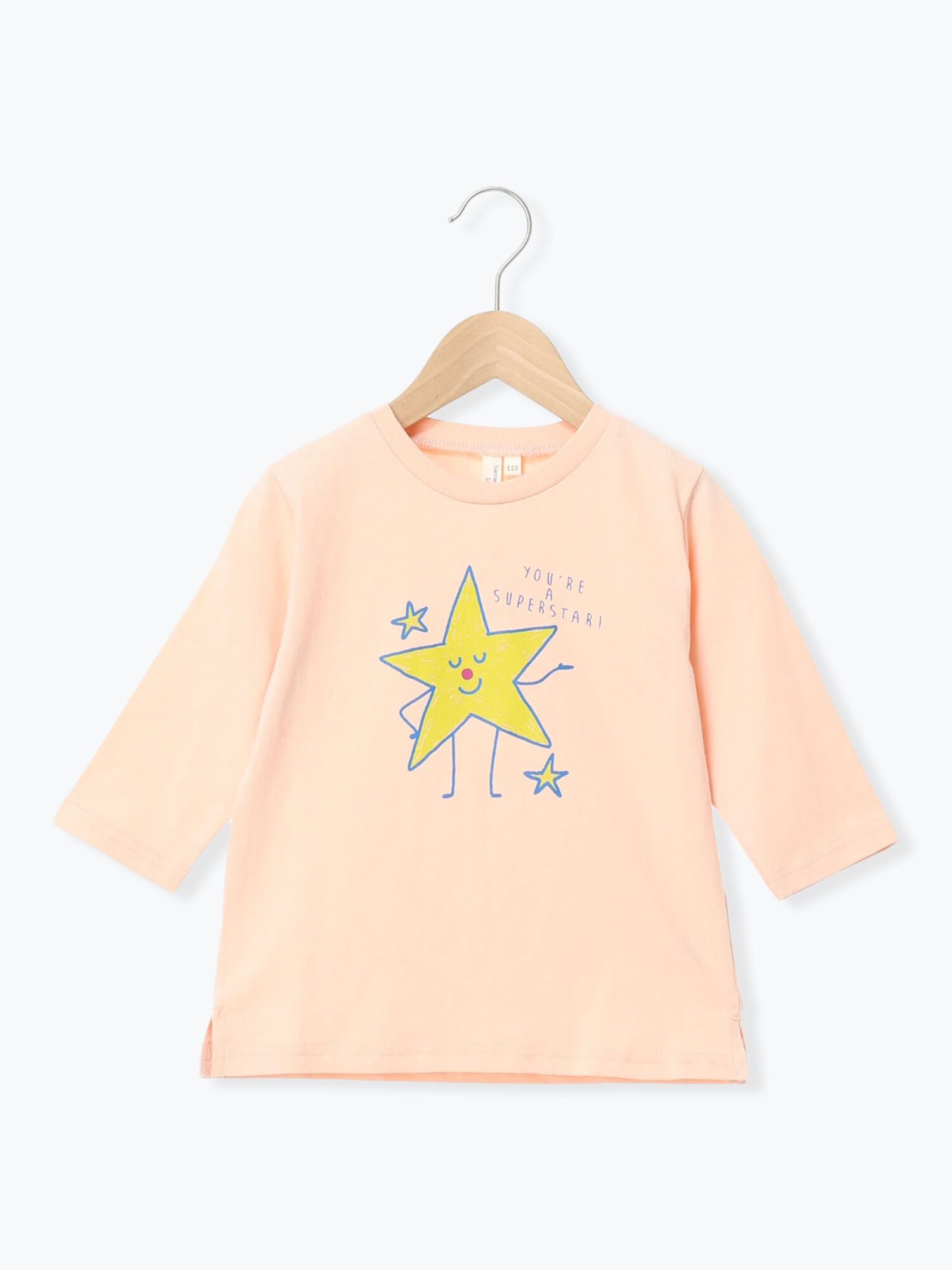 セール】 星プリント7分袖T（オレンジ/グリーン/トップス/Tシャツ