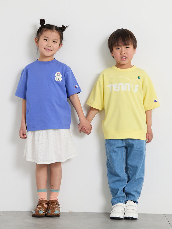 champion】半袖スウェット（グレー/イエロー/トップス/カットソー