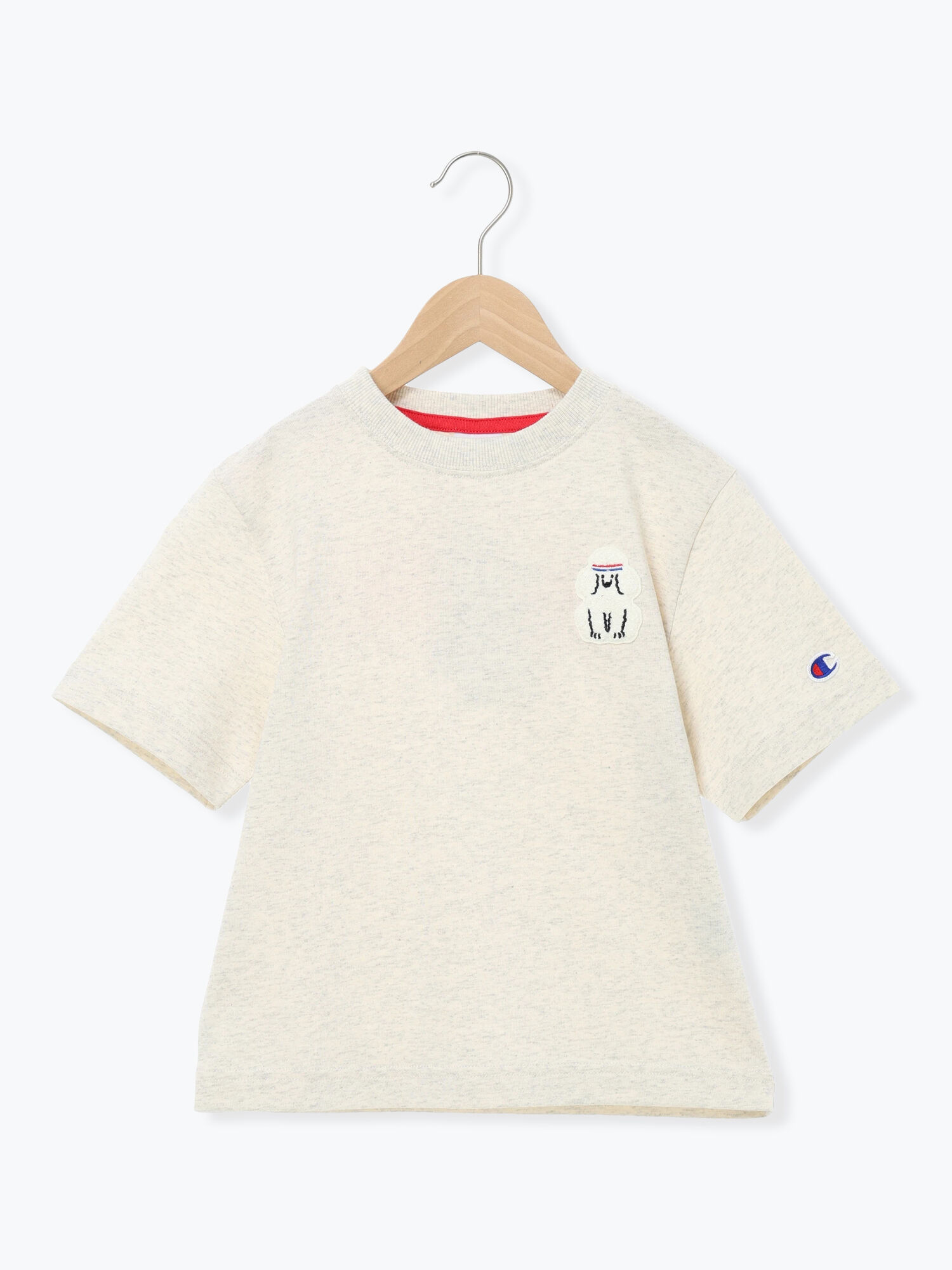 セール】 【Champion】さがら刺繍Tシャツ（ブルー/TOPグレー