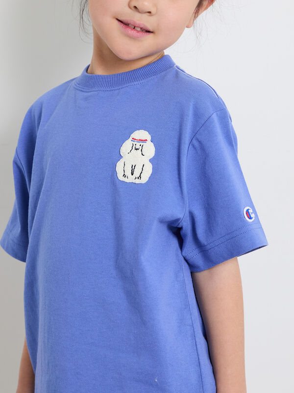 Champion】さがら刺繍Tシャツ（ブルー/TOPグレー/トップス/Tシャツ