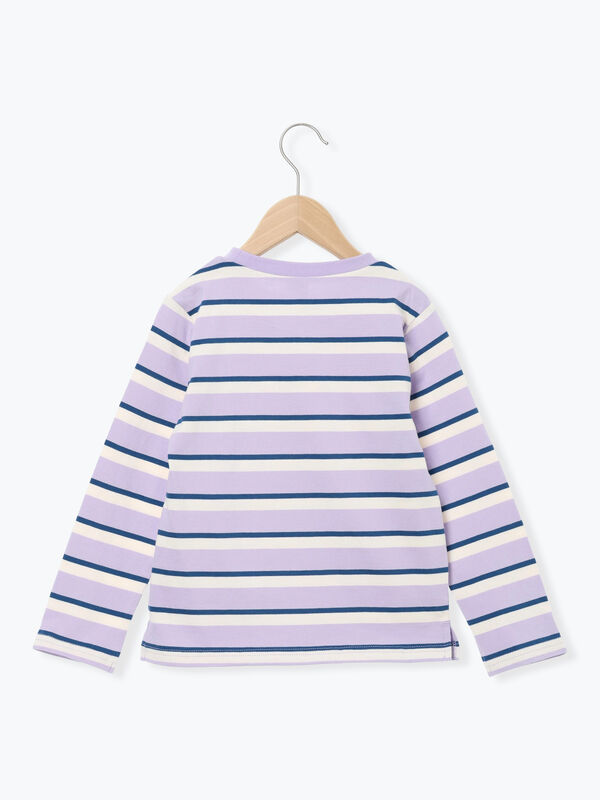 専用　Samansa Mos2 ボーダー長袖Tシャツ Samansa Mos2 blue（サマンサモスモスブルー）の「ボーダーロンT（T