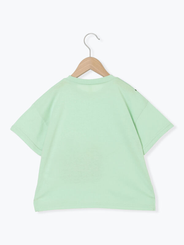 セール】 【吸水速乾】メッシュポケット恐竜Tシャツ（レッド/ブラウン