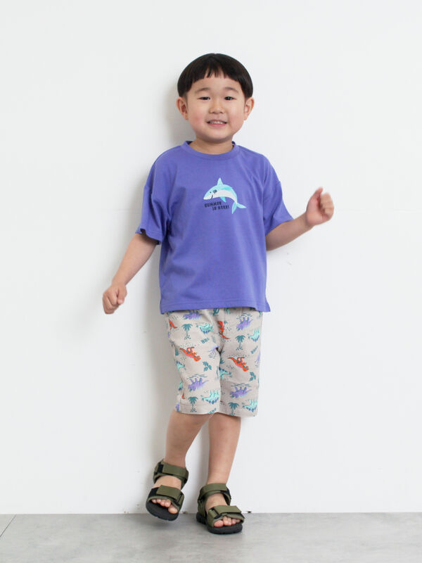 セール】 【吸水速乾】サメ刺繍Tシャツ（イエロー/グリーン/ブルー
