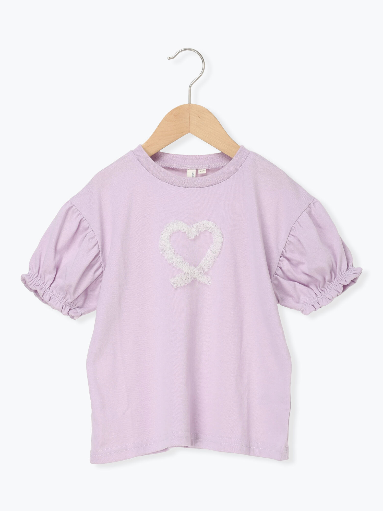 吸水速乾】チュールハートTシャツ（ミント/ラベンダー/トップス/T