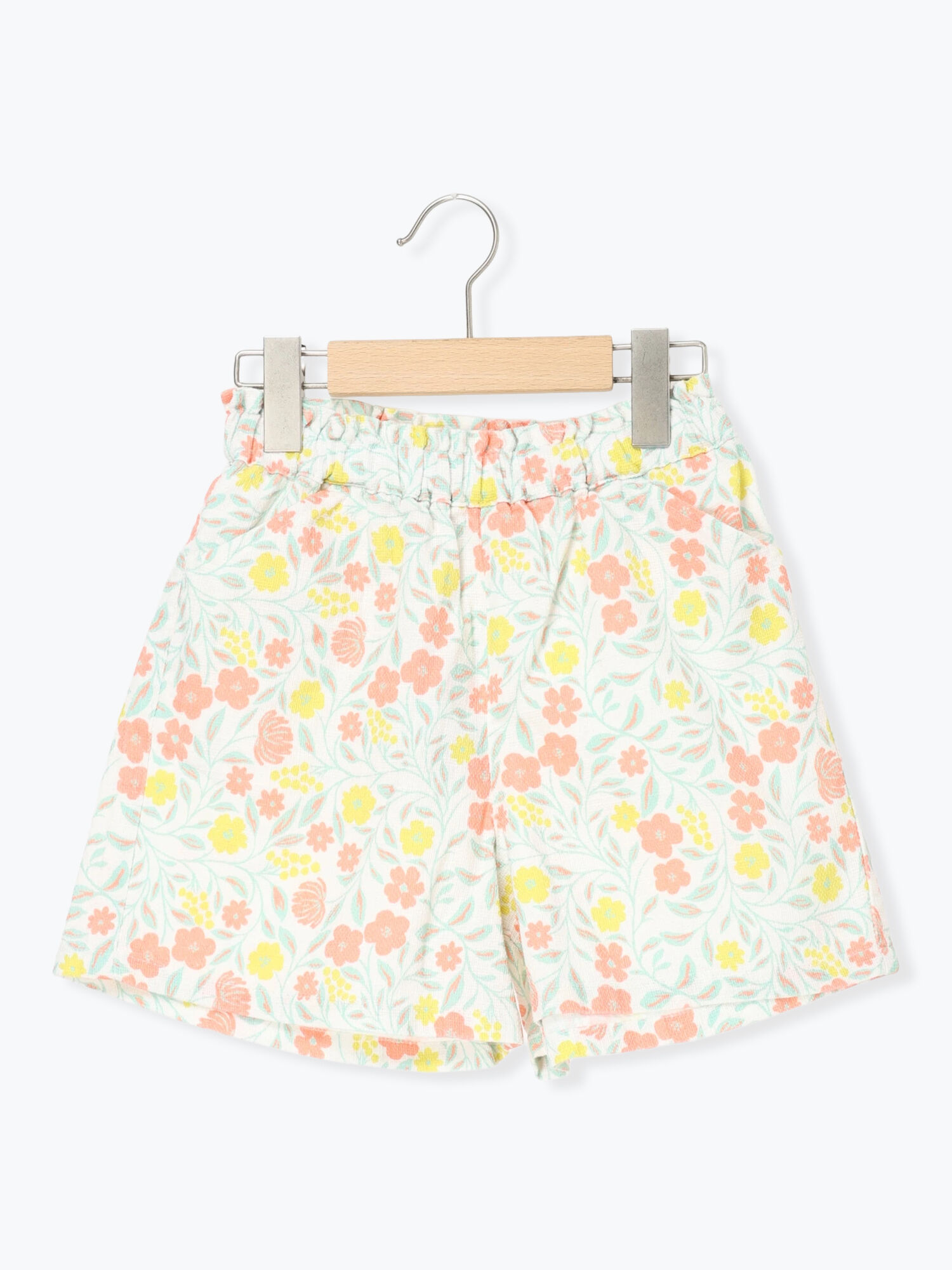 モモンガハウス(花柄ver.2)夏仕様  涼しい夏生地を使用❗️1500円 期間限定】 【140・150】ショート丈花柄ひんやりパンツ（ピンク