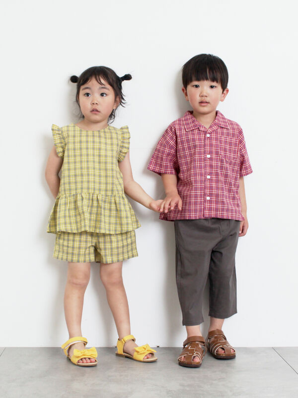 まりも様 2点おまとめ ジャンクバニーシャツ ロサーセン ショートパンツ ☆チェックショートパンツ(セットアップ可)（レッド/イエロー/ボトムス