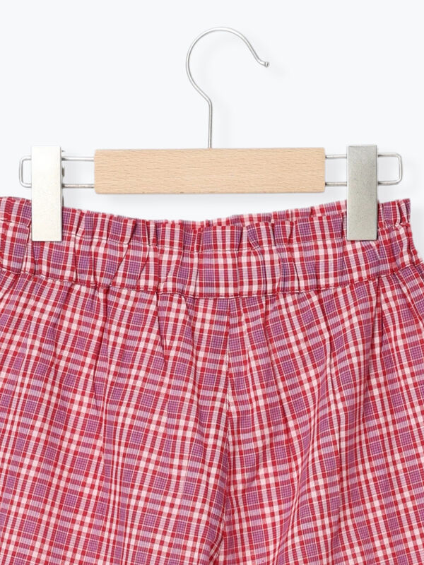 セール】 【140・150】チェックショートパンツ(セットアップ可
