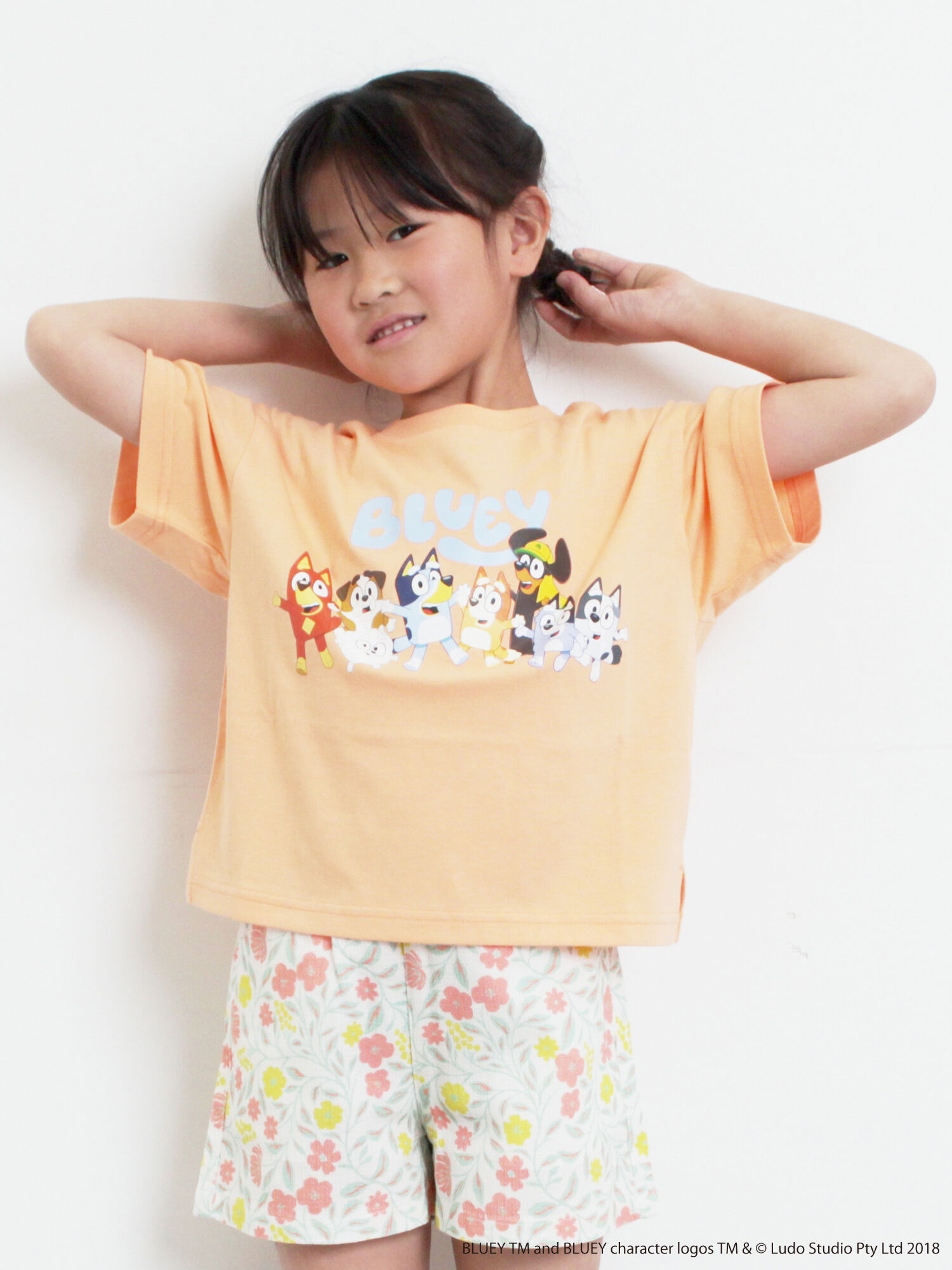 ブルーイ】プリントTシャツ（オレンジ/ミント/トップス/Tシャツ