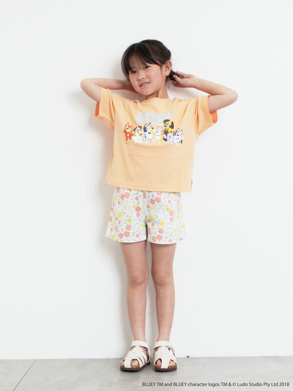 トライアルセット・サンプル maomao.sayumao. ブルーイ】プリントTシャツ（オレンジ/ミント/トップス/Tシャツ