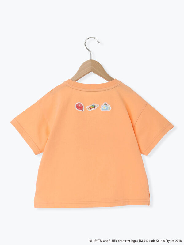 とももん ブルーイ】プリントTシャツ（オレンジ/ミント/トップス/Tシャツ