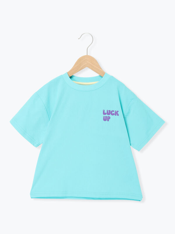 吸水速乾】発泡プリントTシャツ（イエロー/グリーン/パープル/トップス
