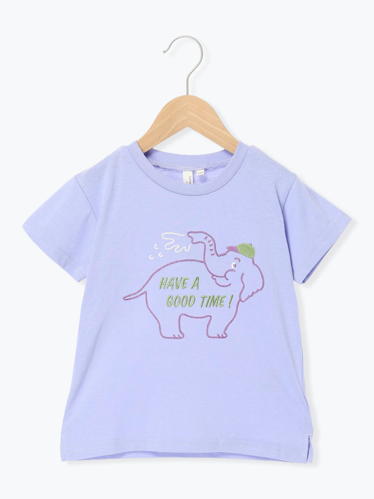 ムムさん専用 吸水速乾】ゾウ刺繍Tシャツ（イエロー/パープル/トップス/Tシャツ