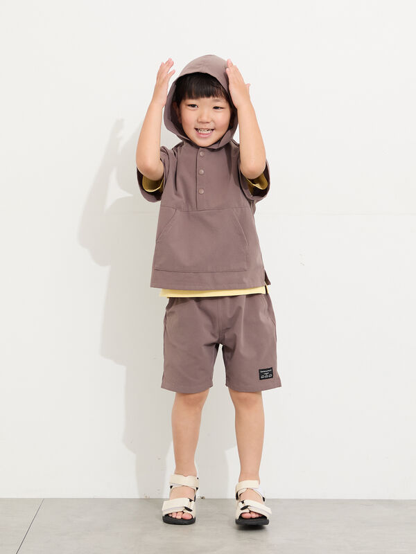 接触冷感】メッシュハーフパンツ（ブラウン/ミント/ネイビー/ボトムス