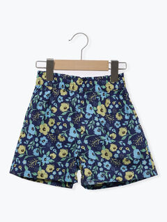 セール】 ☆花柄ショートパンツ(セットアップ可)（オフホワイト