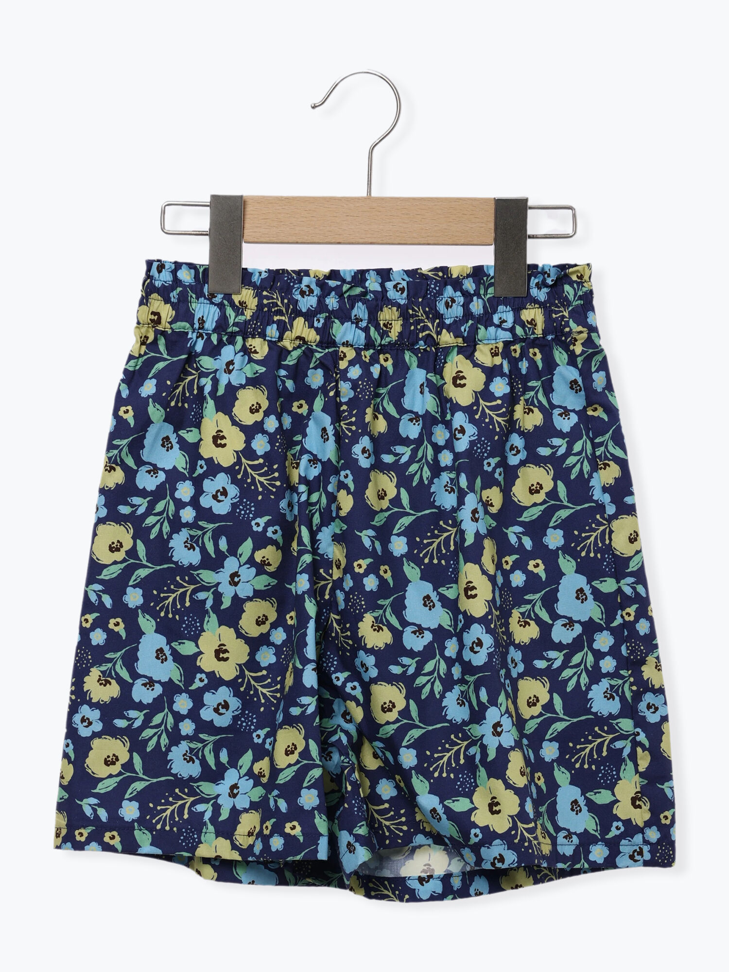 Supreme フローラル柄 ショートパンツ 水色×黄色 セール】 【140・150】花柄ショートパンツ(セットアップ可)（オフ