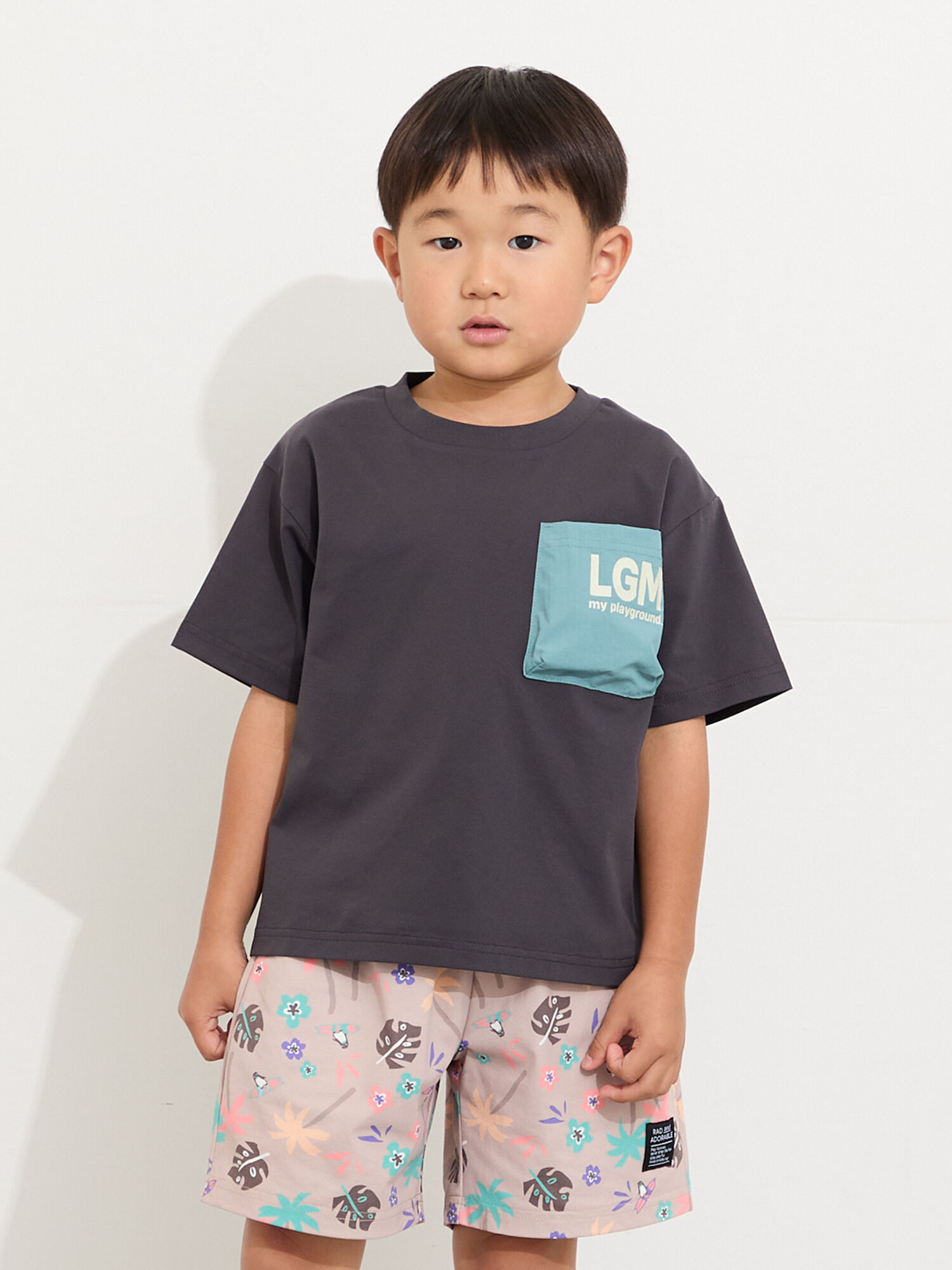 セール】 【吸水速乾】ポケット付きTシャツ（グレー/ブルー/トップス/T