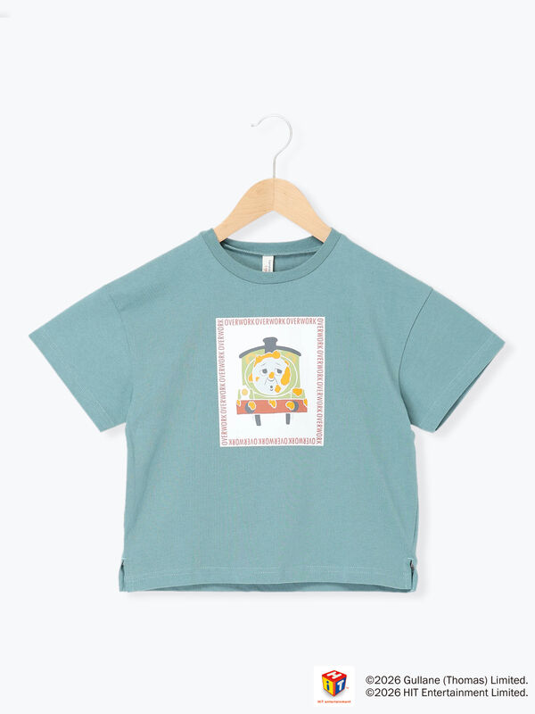 セール】 【きかんしゃトーマス】プリントTシャツ（イエロー/グリーン