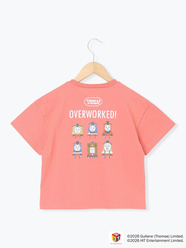 セール】 【きかんしゃトーマス】バックプリントTシャツ（オレンジ
