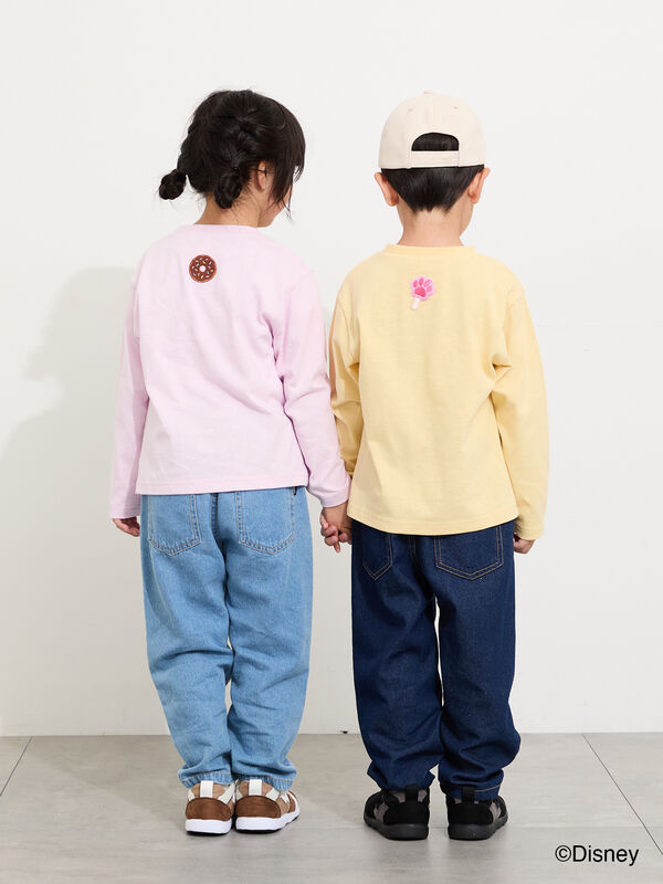 Disney】ズートピア/さがら刺繍ロンT（ピンク/イエロー/トップス/T