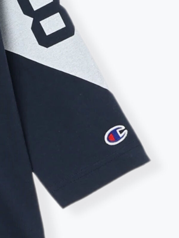 Champion別注】7分袖フットボールTシャツ（イエロー/ネイビー/トップス