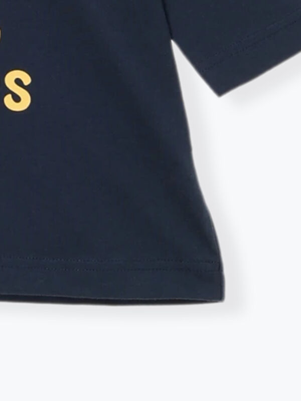 Champion別注】7分袖フットボールTシャツ（イエロー/ネイビー/トップス