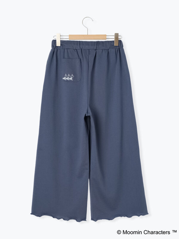 Moomin×Et grenier】リトルミイ裾メローパンツ（キャメル/ネイビー  