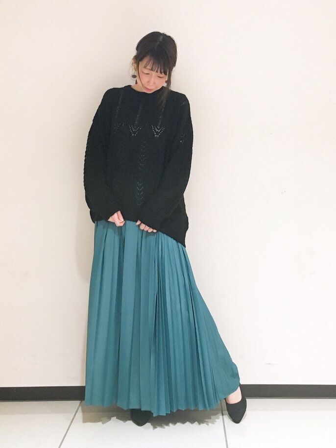 セール チンツプリーツスカート ブラック ベージュ グリーン ボトムス Te Chichi Classic テチチ クラシック 公式通販
