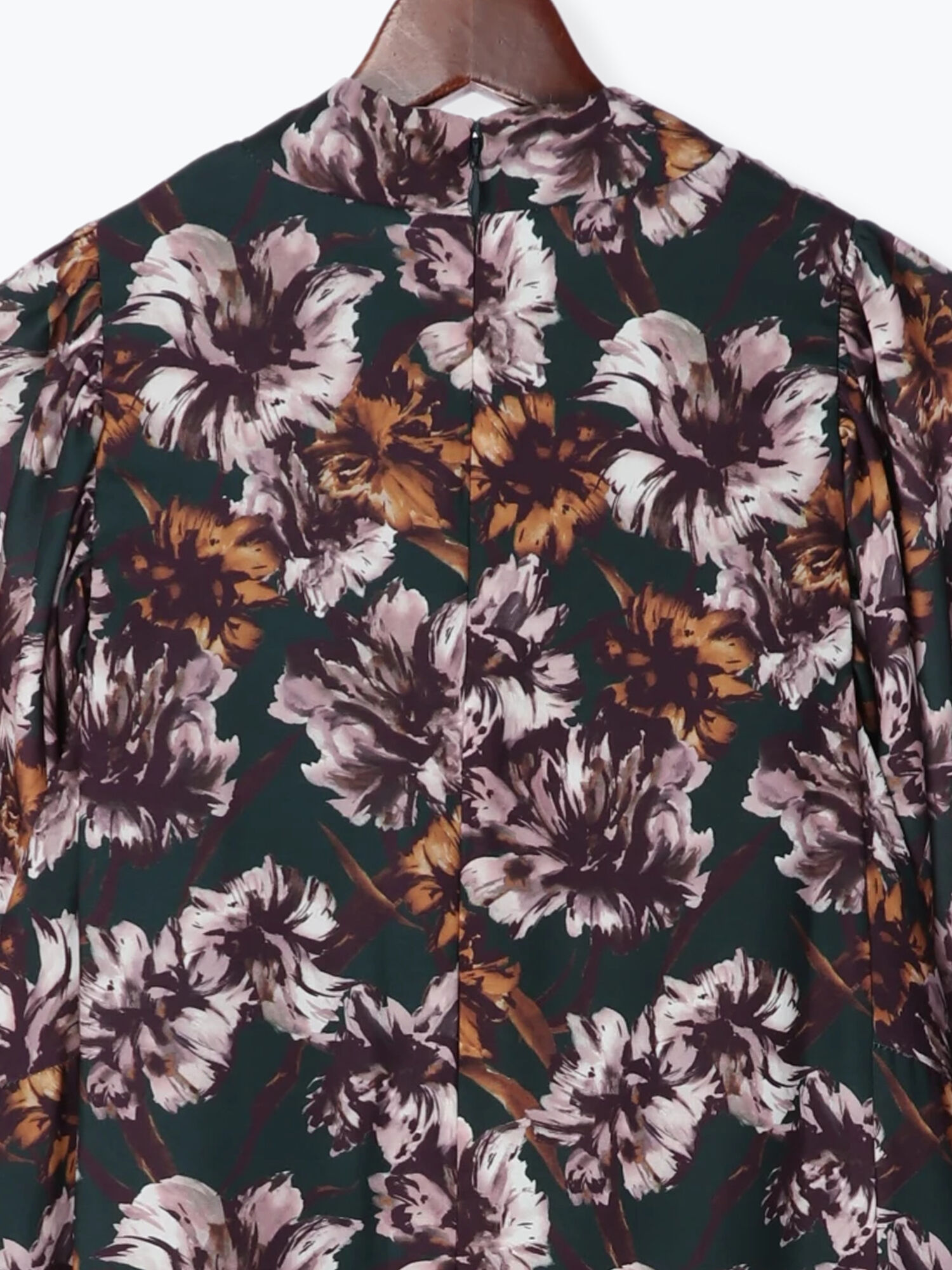 セール フラワープリントハイネックワンピース ボルドー グリーン ワンピース Te Chichi Classic テチチ クラシック 公式通販