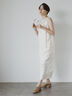 【JAPAN FABRIC】リンクルアセテートサテンワンピース《2025summer catalog item》（オフホワイト）｜Te chichi CLASSIC（テチチ クラシック）通販