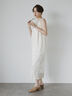 【JAPAN FABRIC】リンクルアセテートサテンワンピース《2025summer catalog item》（オフホワイト）｜Te chichi CLASSIC（テチチ クラシック）通販