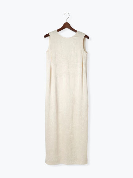 【JAPAN FABRIC】リンクルアセテートサテンワンピース《2025summer catalog item》（オフホワイト）｜Te chichi CLASSIC（テチチ クラシック）通販