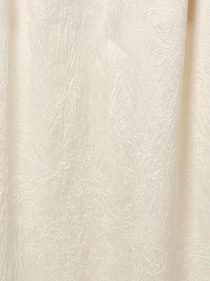 【JAPAN FABRIC】リンクルアセテートサテンワンピース《2025summer catalog item》（オフホワイト）｜Te chichi CLASSIC（テチチ クラシック）通販