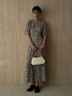 【DEVEAUX】ボタニカルプリントワンピース《2025summer catalog item》（ベージュ）｜Te chichi CLASSIC（テチチ クラシック）通販