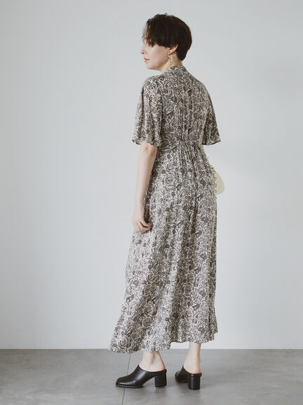 【DEVEAUX】ボタニカルプリントワンピース《2025summer catalog item》（ベージュ）｜Te chichi CLASSIC（テチチ クラシック）通販