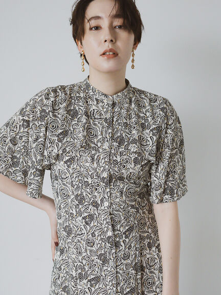 【DEVEAUX】ボタニカルプリントワンピース《2025summer catalog item》（ベージュ）｜Te chichi CLASSIC（テチチ クラシック）通販