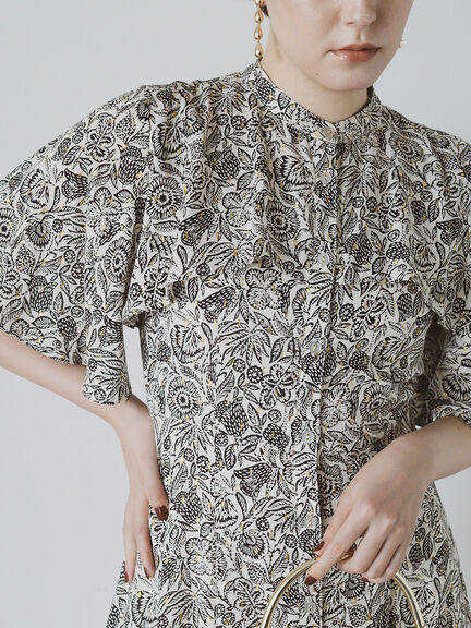 【DEVEAUX】ボタニカルプリントワンピース《2025summer catalog item》（ベージュ）｜Te chichi CLASSIC（テチチ クラシック）通販