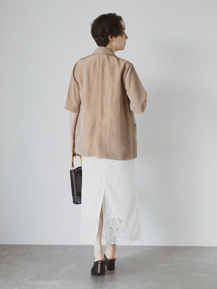 エシカルシャンブレーダブルジャケット（セットアップ可）（接触冷感）《2025summer catalog item》（ベージュ）｜Te chichi CLASSIC（テチチ クラシック）通販