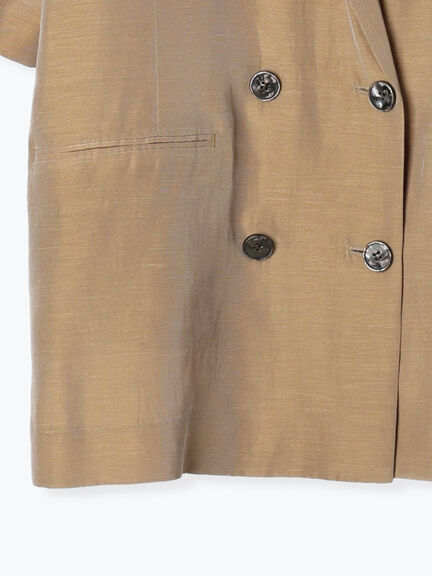 エシカルシャンブレーダブルジャケット（セットアップ可）（接触冷感）《2025summer catalog item》（ベージュ）｜Te chichi CLASSIC（テチチ クラシック）通販