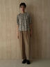 エシカルシャンブレーイージーワイドパンツ（セットアップ可）（接触冷感）《2025summer catalog item》（ベージュ）｜Te chichi CLASSIC（テチチ クラシック）通販