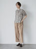 エシカルシャンブレーイージーワイドパンツ（セットアップ可）（接触冷感）《2025summer catalog item》（ベージュ）｜Te chichi CLASSIC（テチチ クラシック）通販