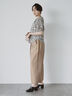 エシカルシャンブレーイージーワイドパンツ（セットアップ可）（接触冷感）《2025summer catalog item》（ベージュ）｜Te chichi CLASSIC（テチチ クラシック）通販