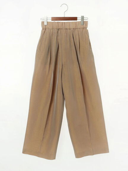 エシカルシャンブレーイージーワイドパンツ（セットアップ可）（接触冷感）《2025summer catalog item》（ベージュ）｜Te chichi CLASSIC（テチチ クラシック）通販