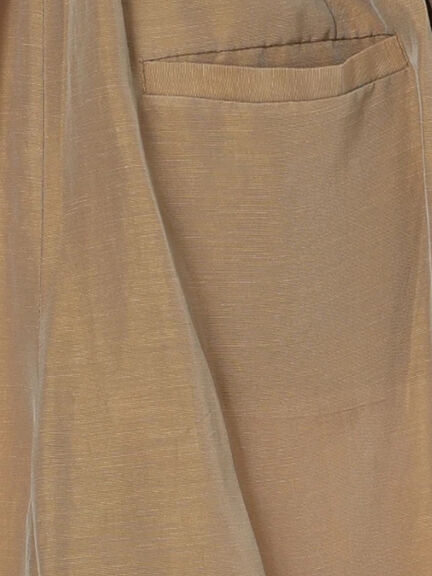 エシカルシャンブレーイージーワイドパンツ（セットアップ可）（接触冷感）《2025summer catalog item》（ベージュ）｜Te chichi CLASSIC（テチチ クラシック）通販