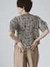 【DEVEAUX】ボタニカルプリントブラウス（セットアップ可）《2025summer catalog item》（ベージュ）｜Te chichi CLASSIC（テチチ クラシック）通販