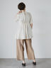 【JAPAN FABRIC】リンクルアセテートサテンペプラムブラウス《2025summer catalog item》（オフホワイト）｜Te chichi CLASSIC（テチチ クラシック）通販