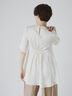 【JAPAN FABRIC】リンクルアセテートサテンペプラムブラウス《2025summer catalog item》（オフホワイト）｜Te chichi CLASSIC（テチチ クラシック）通販