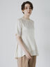 【JAPAN FABRIC】リンクルアセテートサテンペプラムブラウス《2025summer catalog item》（オフホワイト）｜Te chichi CLASSIC（テチチ クラシック）通販