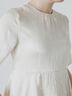 【JAPAN FABRIC】リンクルアセテートサテンペプラムブラウス《2025summer catalog item》（オフホワイト）｜Te chichi CLASSIC（テチチ クラシック）通販