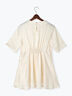 【JAPAN FABRIC】リンクルアセテートサテンペプラムブラウス《2025summer catalog item》（オフホワイト）｜Te chichi CLASSIC（テチチ クラシック）通販