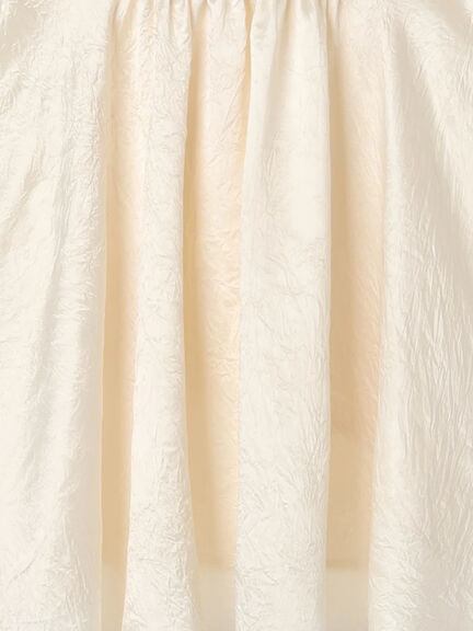 【JAPAN FABRIC】リンクルアセテートサテンペプラムブラウス《2025summer catalog item》（オフホワイト）｜Te chichi CLASSIC（テチチ クラシック）通販